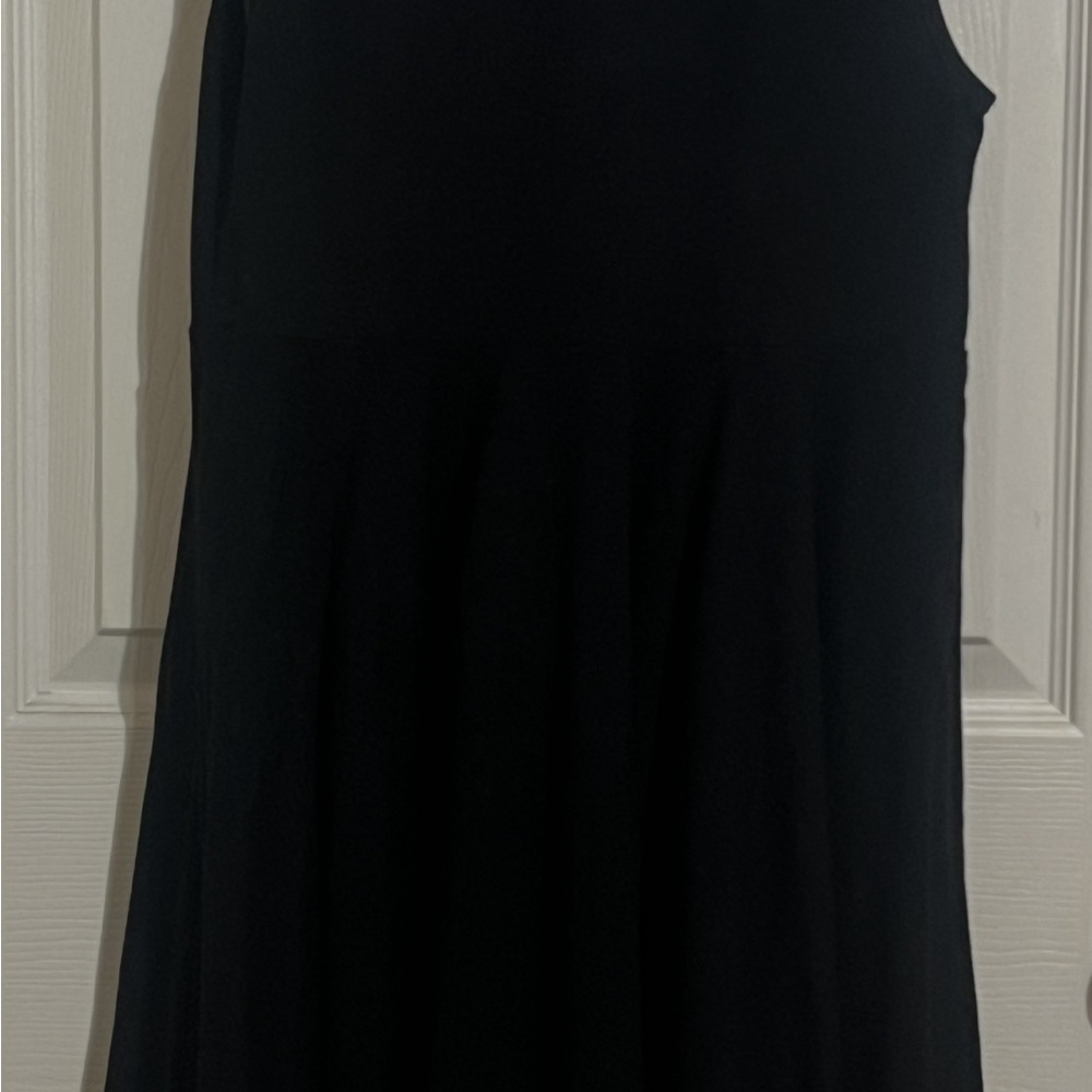 Lola + The Boys Black Sleeveless Dress with Rainbow Gemneck - Picture 2 of 2